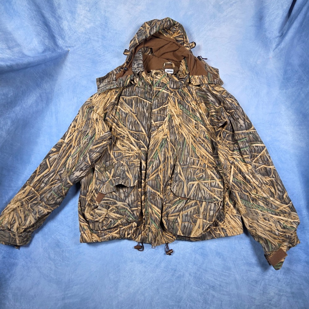 Columbia Sportswear Mens XXL Mossy Oak Shadow Grass Camo Hunting Jacket Hooded